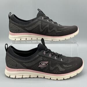 Skechers Women’s Luminate Melody Slip on Sneakers Black Size 8.5